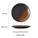 Japanese Household Simple Ceramic Shallow Plate - Image 9