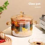 Borosilicate Glass Pot Household Heating Binaural - Image 2