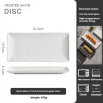 Ceramic Rectangular High-grade Light Luxury Sushi Plate - Image 9