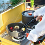 Fashion Outdoor Jacketed Kettle Three-piece Supplies